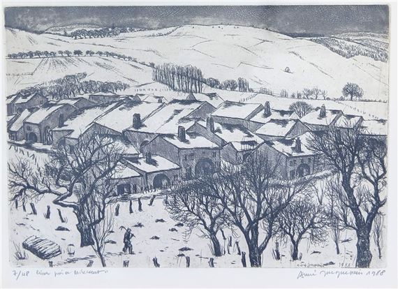 Winter near Mirecourt - André Jacquemin