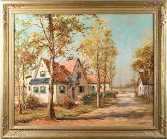 The Village Road, Vermont - Frances H. McKay