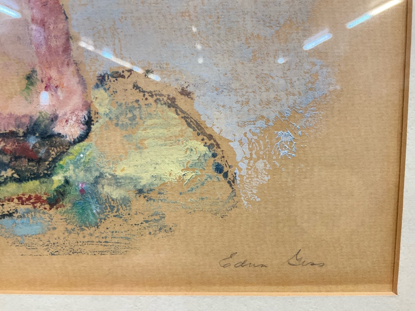 Artwork by Edna Gass, Rose Bouquet Still Life, Made of Oil on paper