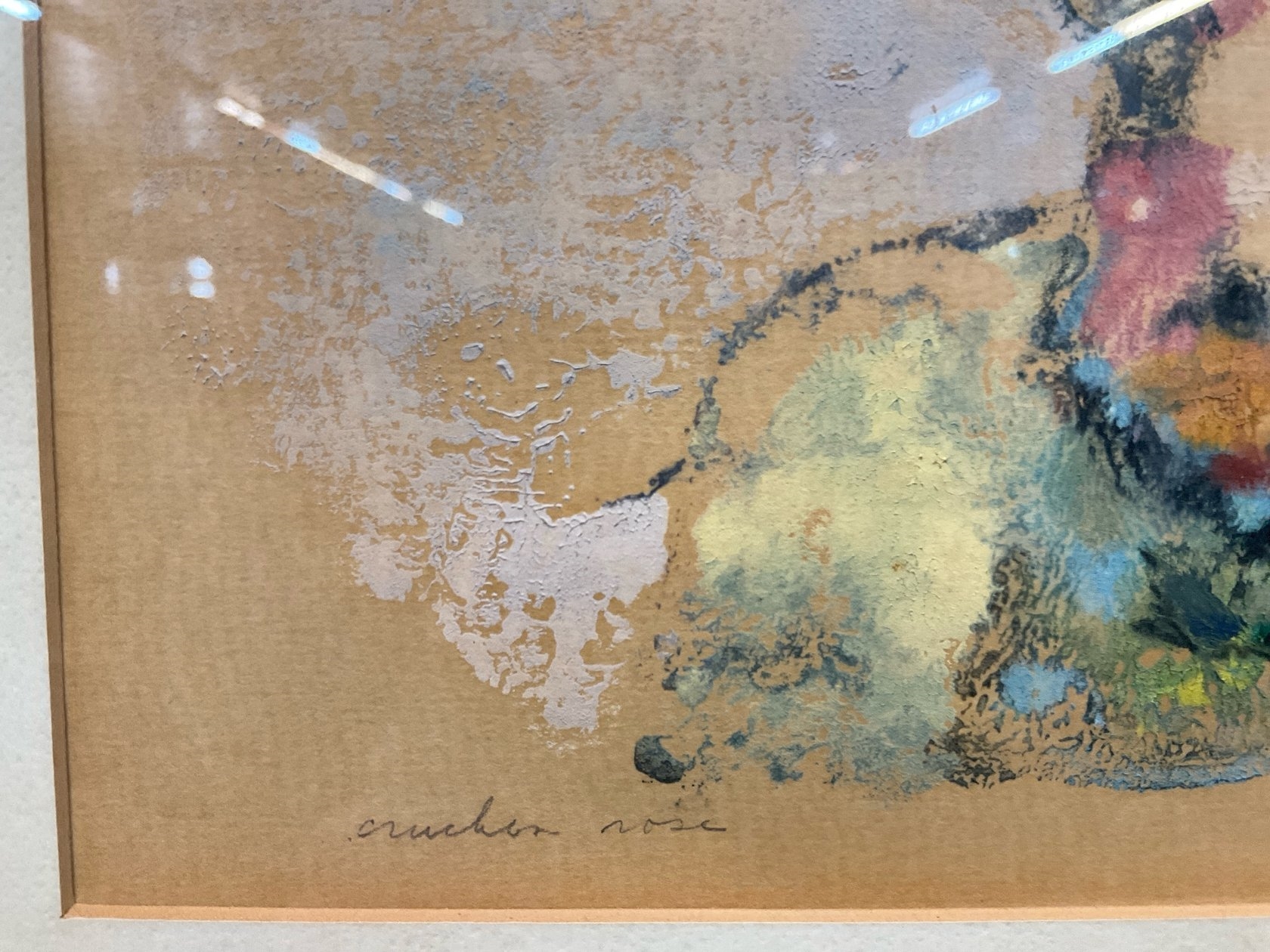 Artwork by Edna Gass, Rose Bouquet Still Life, Made of Oil on paper