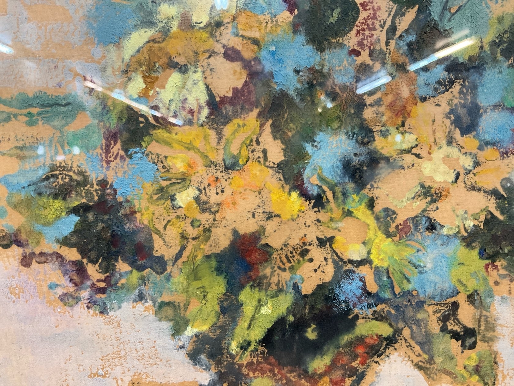 Artwork by Edna Gass, Rose Bouquet Still Life, Made of Oil on paper