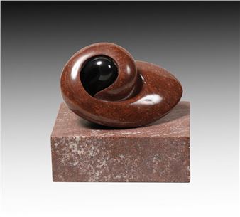 Small composition in red porfirio, 1990 - Gidon Graetz