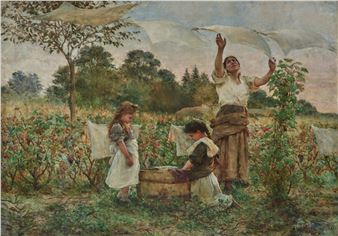 Le coup de vent (The gust of wind) - Georges Moreau de Tours