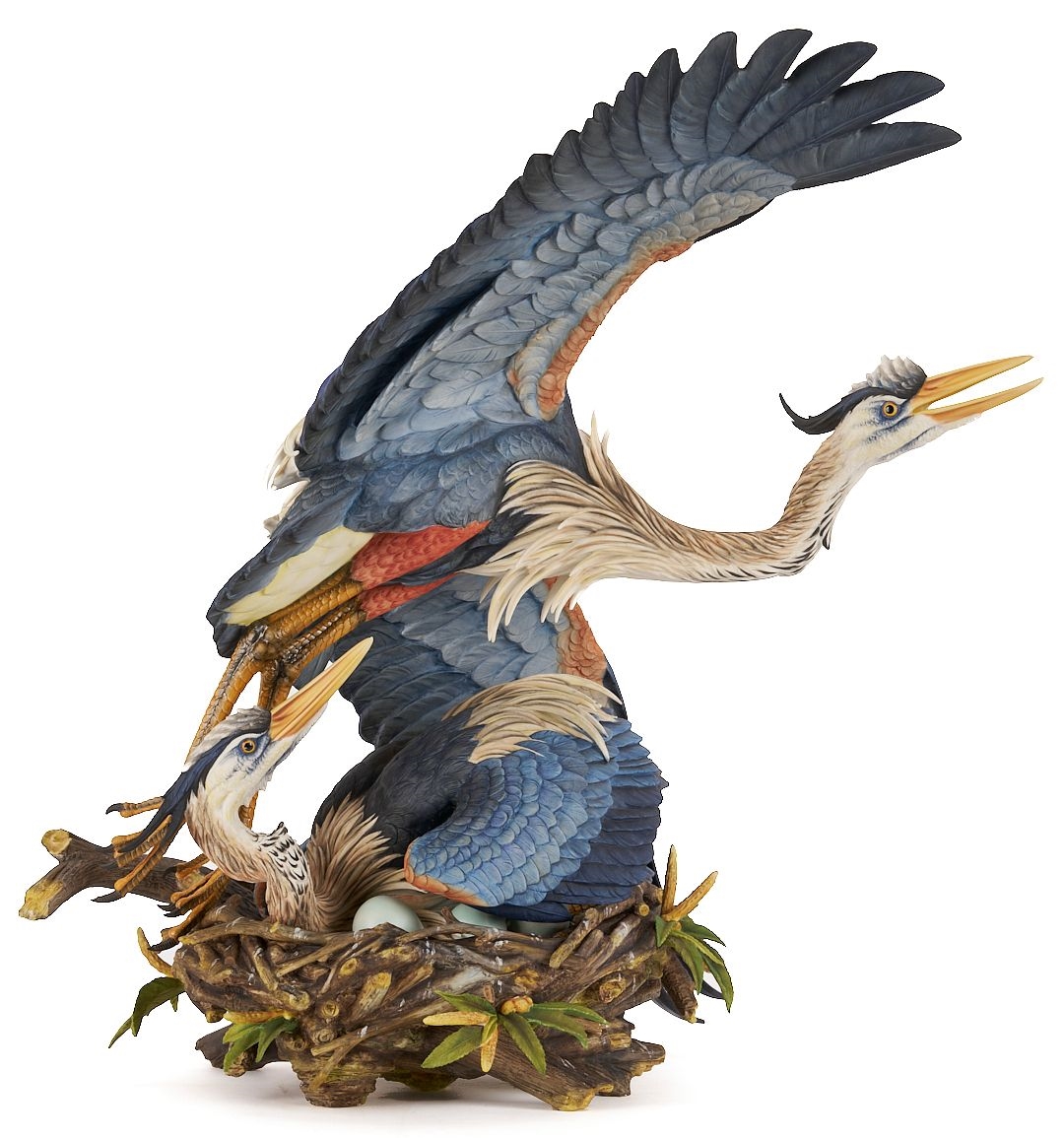 Artwork by Günther Granget, The Challenge, Made of Porcelain sculpture
