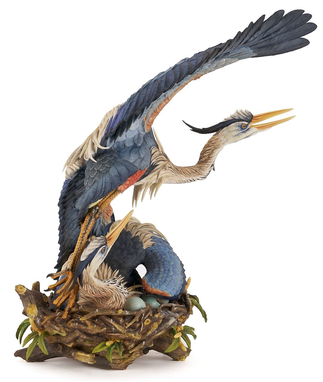 Artwork by Günther Granget, The Challenge, Made of Porcelain sculpture