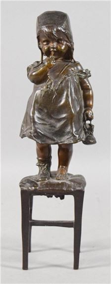 Bronze Sculpture of a Young Girl - Joan Clará Ayats‏