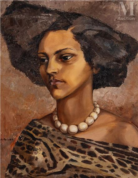 Portrait de Jeanne - Marie Louise Verwee Eichenberger