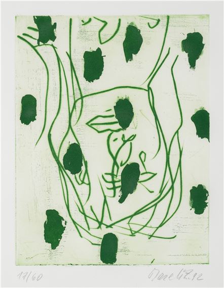 Grüne Punkte - Georg Baselitz