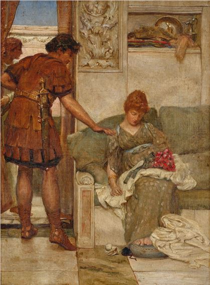 A Silent Greeting - Lawrence Alma-Tadema