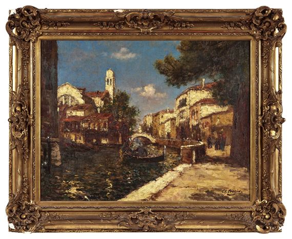 Le Squero de Venise - Charles Eugène Cousin