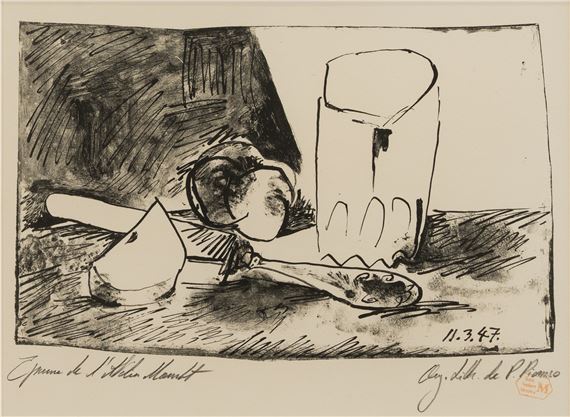Pablo Picasso | Groupe avec femme à l'Agneau, Odalisque-Ecuyère et