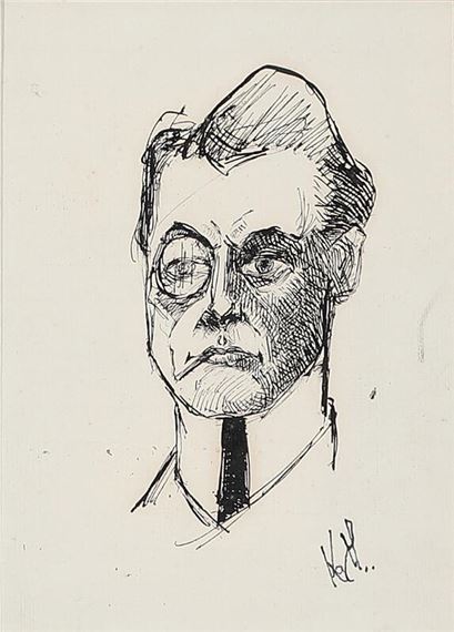 Self portrait, 1921 and portrait of Martinius Nielsen - Kay Nielsen