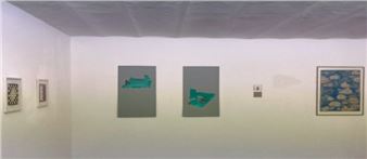 Installation view of Jan Voss exhibition at Galerie & Edition Marlene Frei.