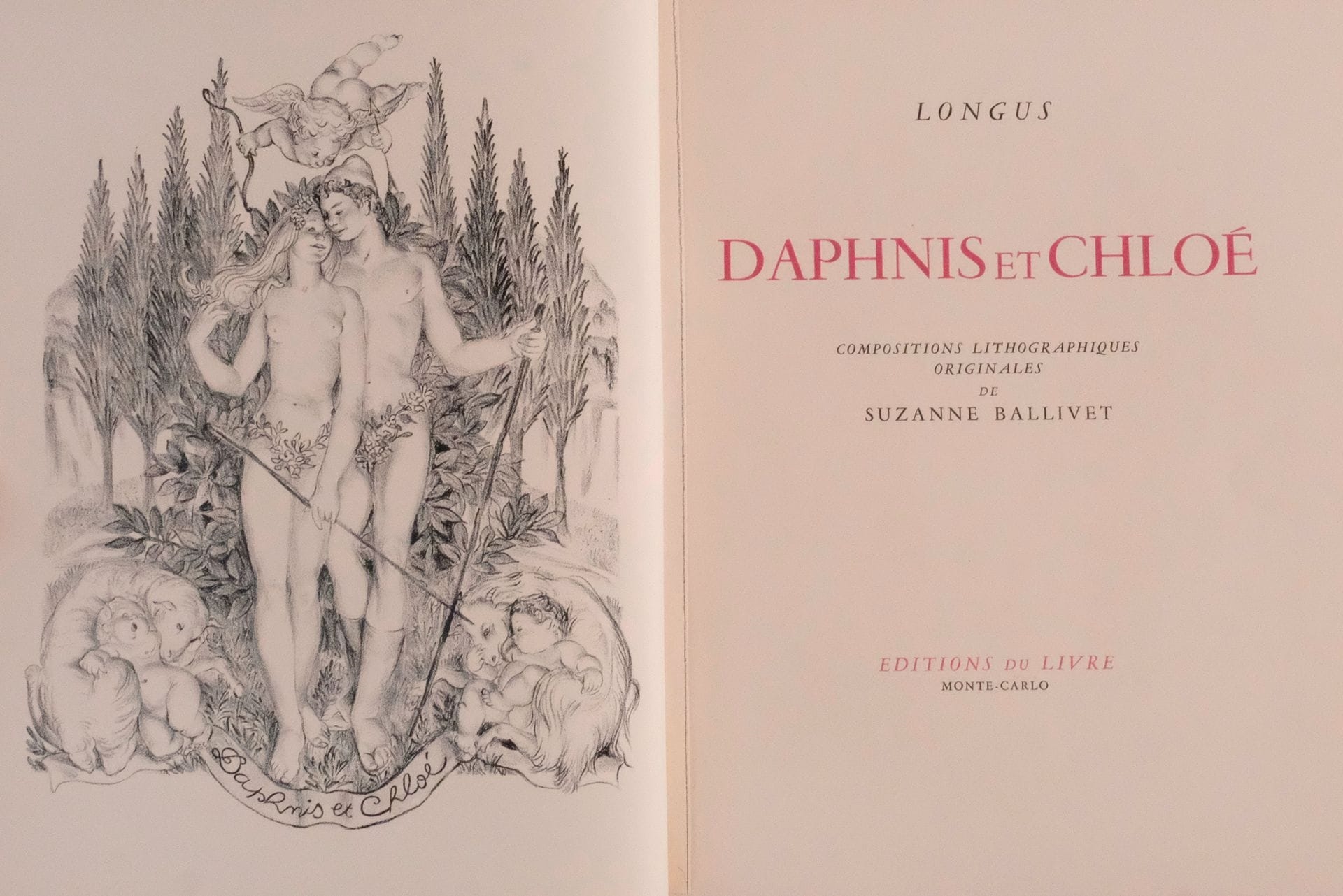 A monochromatic illustration of a nude figure standing in a lush, dense jungle.