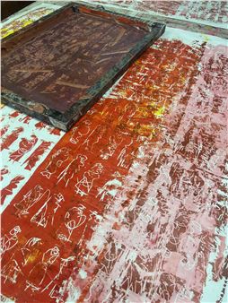 Installation view of Simon Packard exhibition at Stroud Valley Artspace.