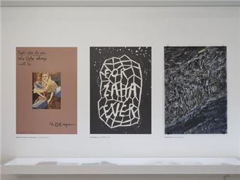 Installation view of Zaha Hadid exhibition at LUMA Arles.