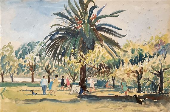On the Shore Harwich and An Auckland Park, New Zealand - Jean Dryden Alexander