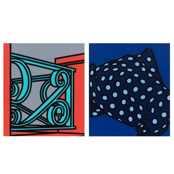 Plates 17 and 20, from Some Poems of Jules Laforgue (Cristea 38q, 38t) - Patrick Caulfield