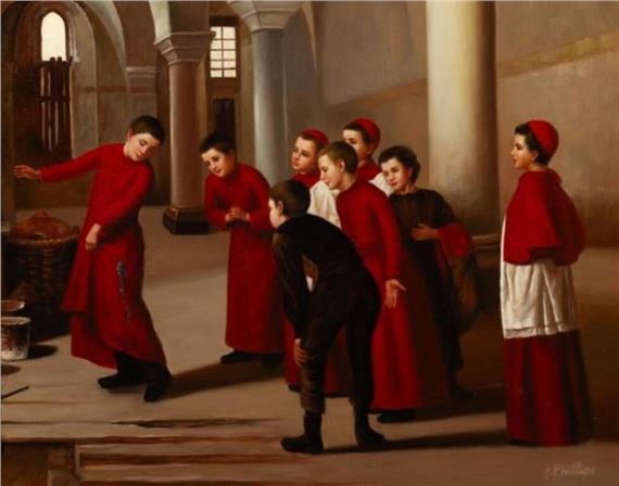 Embellished Giclee of Choir Boys - J. Phillips