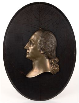 GEORGE WASHINGTON BRONZE BAS-RELIEF PLAQUE - George Washington