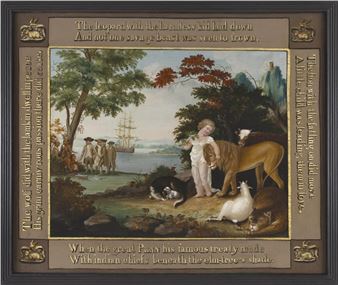 Peaceable Kingdom with Rhymed Borders