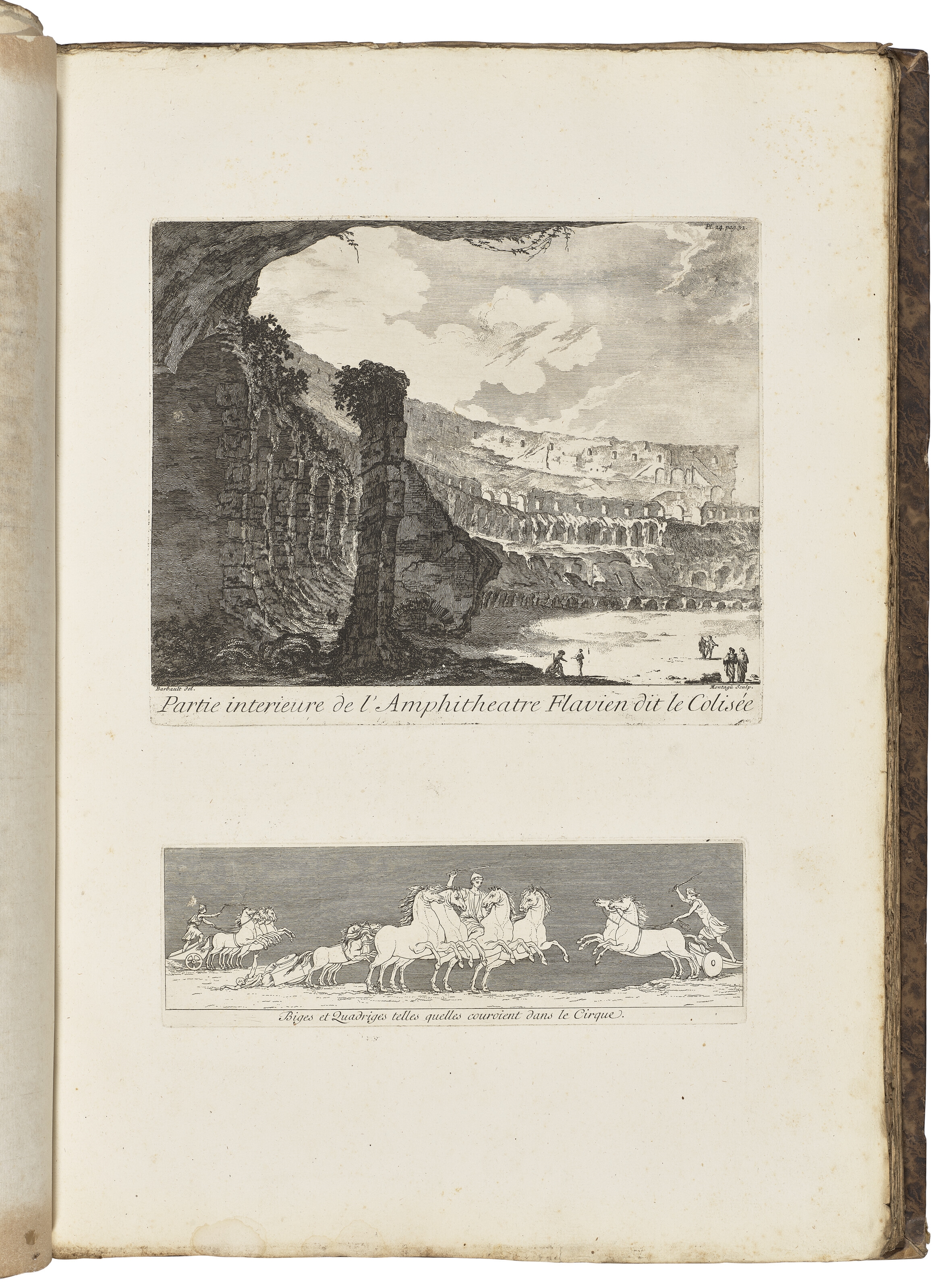 Artwork by Jean Barbault, Les plus beaux monuments de Rome ancienne, Made of Engraving, etching, illustrations