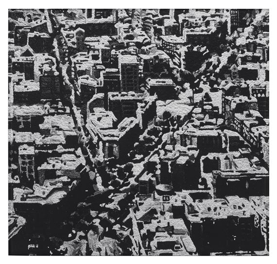 Townscape, Madrid, after Gerard Richter (from Pictures of Pigment) - Vik Muniz
