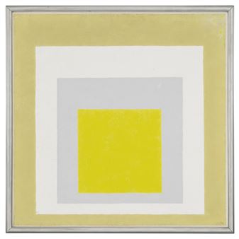 Study to Homage to the Square: Yellow Echo - Josef Albers