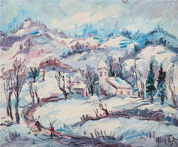 The Church Under the Snow - Albert Vagh Weinmann