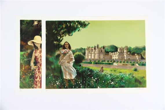 版画 Robert Vernet Bonfort Chateau andGardens Robert Vernet-Bonfort | Chateau and Gardens | MutualArt
