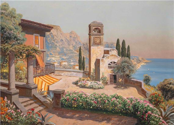 Capri. Piazza Umberto - Gottfried Arnegger