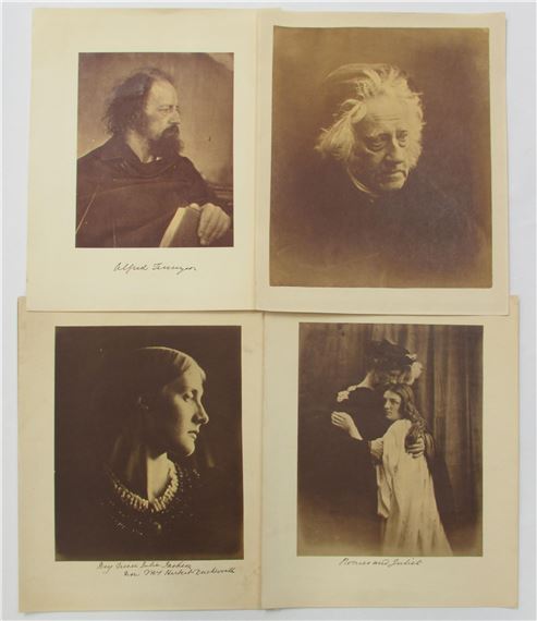 Four contemporary mid 1970s reproduction prints of portraits taken by Mrs Cameron - Julia Margaret Cameron