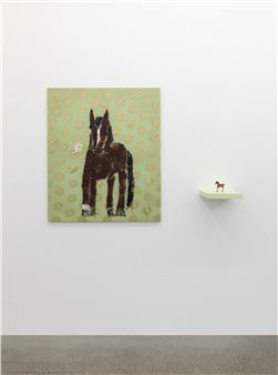 Jenny Watson: Paintings with Foals, a White Horse and a Donkey - Robert Heald Gallery