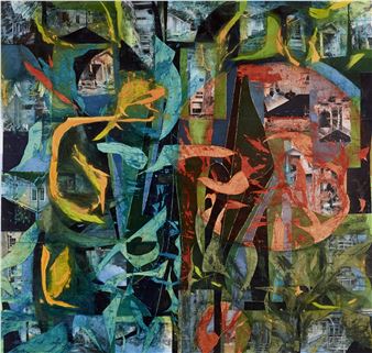 Installation view of Rick Lowe exhibition at Louise Alexander Gallery / AFP, Porto Cervo.