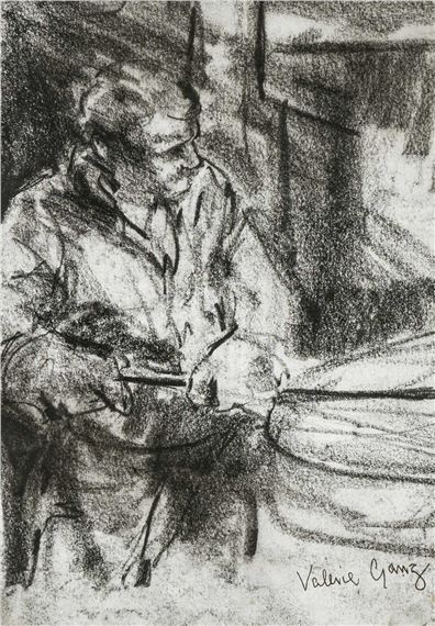 portrait of a foundry worker - Valerie Ganz