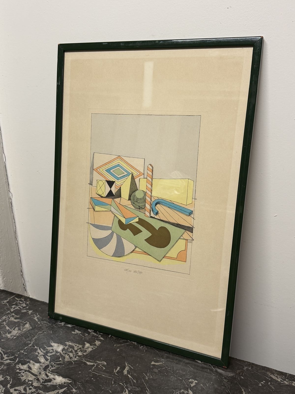 イタリア　LUCIO DEL PEZZO Art ポスター Lucio del Pezzo | 2,182 Artworks at Auction | MutualArt