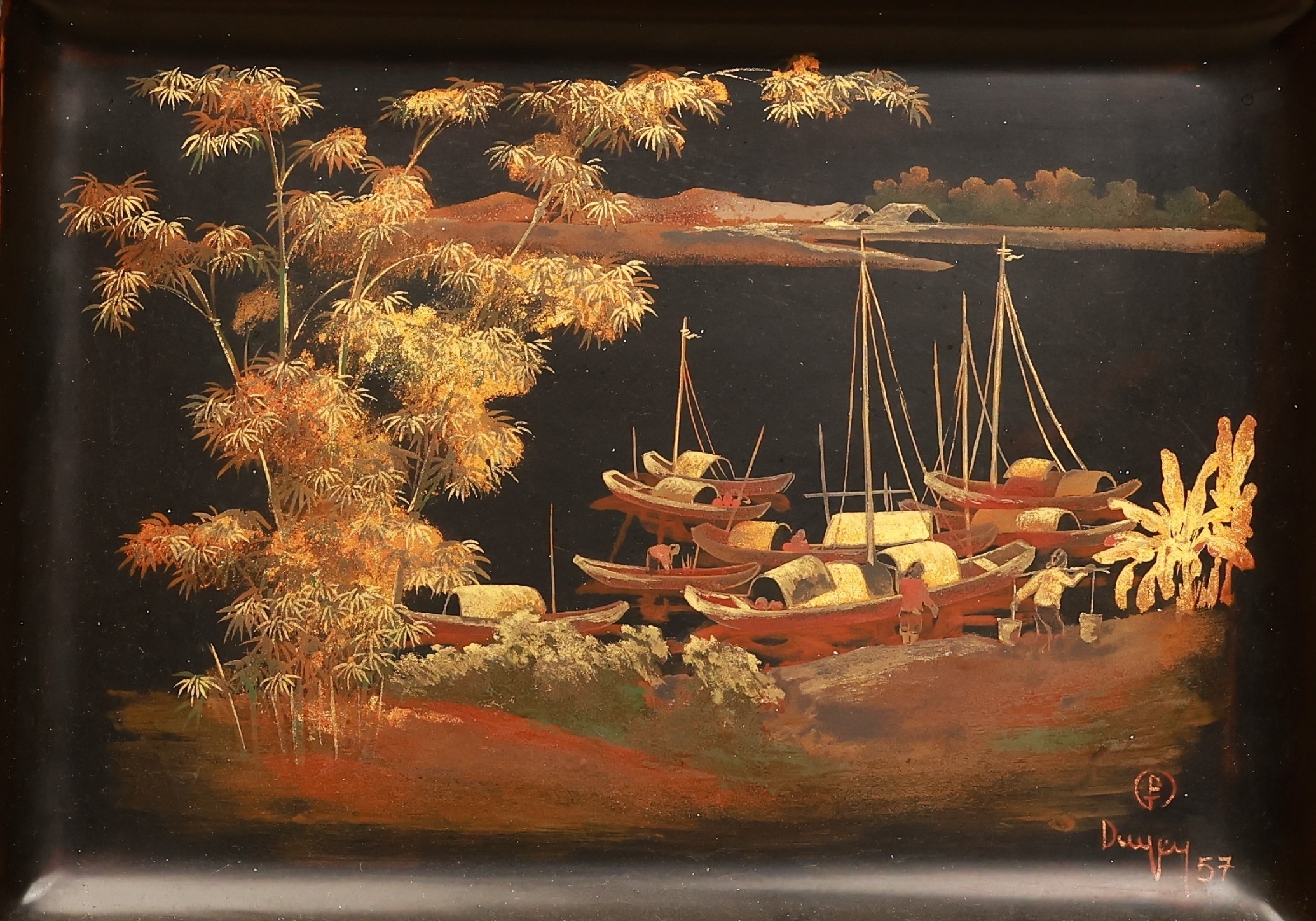ベトナム 漆アート Thành Lễ Nguyen Thanh Le Market Data: Auction Results & Gallery Prices
