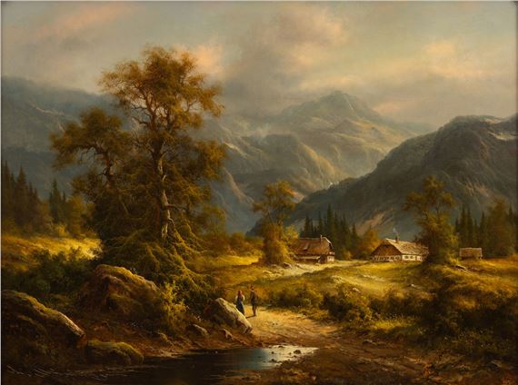 Alpine Mountainscape - Ludwig Muninger