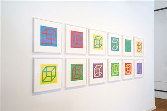 Sol LeWitt: Open Cube in Color on Color - Galerie Boisséree