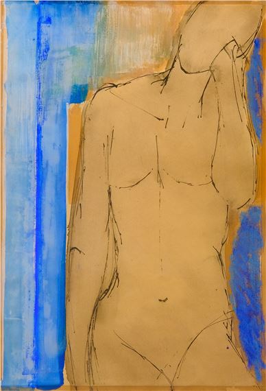 Figure with Head Rested on Hand - John Emanuel