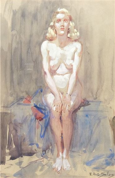 Seated Nude - Ellis Silas