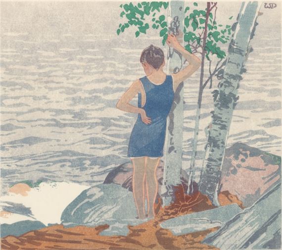 The Bather No. 2 - Walter Joseph Phillips