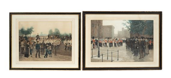 The Queen's Guards, Marching flute band - Édouard Jean Baptiste Detaille