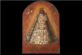Rare Cuzco School painting of the Black Madonna and Child comes to auction after 250 years in one family