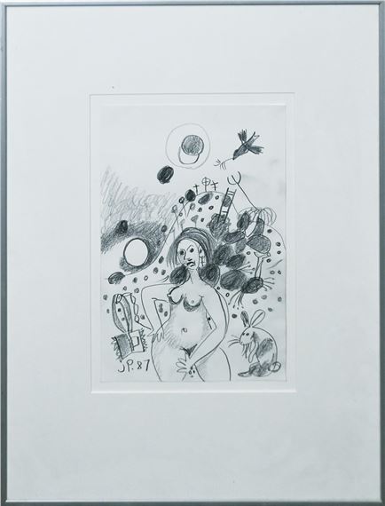 NUDE AND RABBIT - John Perceval