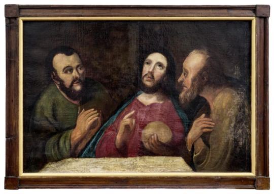 The Last Supper at Emmaus - Italian School, 17th Century