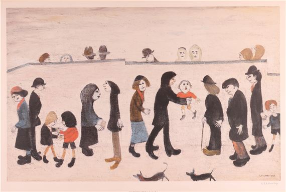 Man Holding Child - Laurence Stephen Lowry