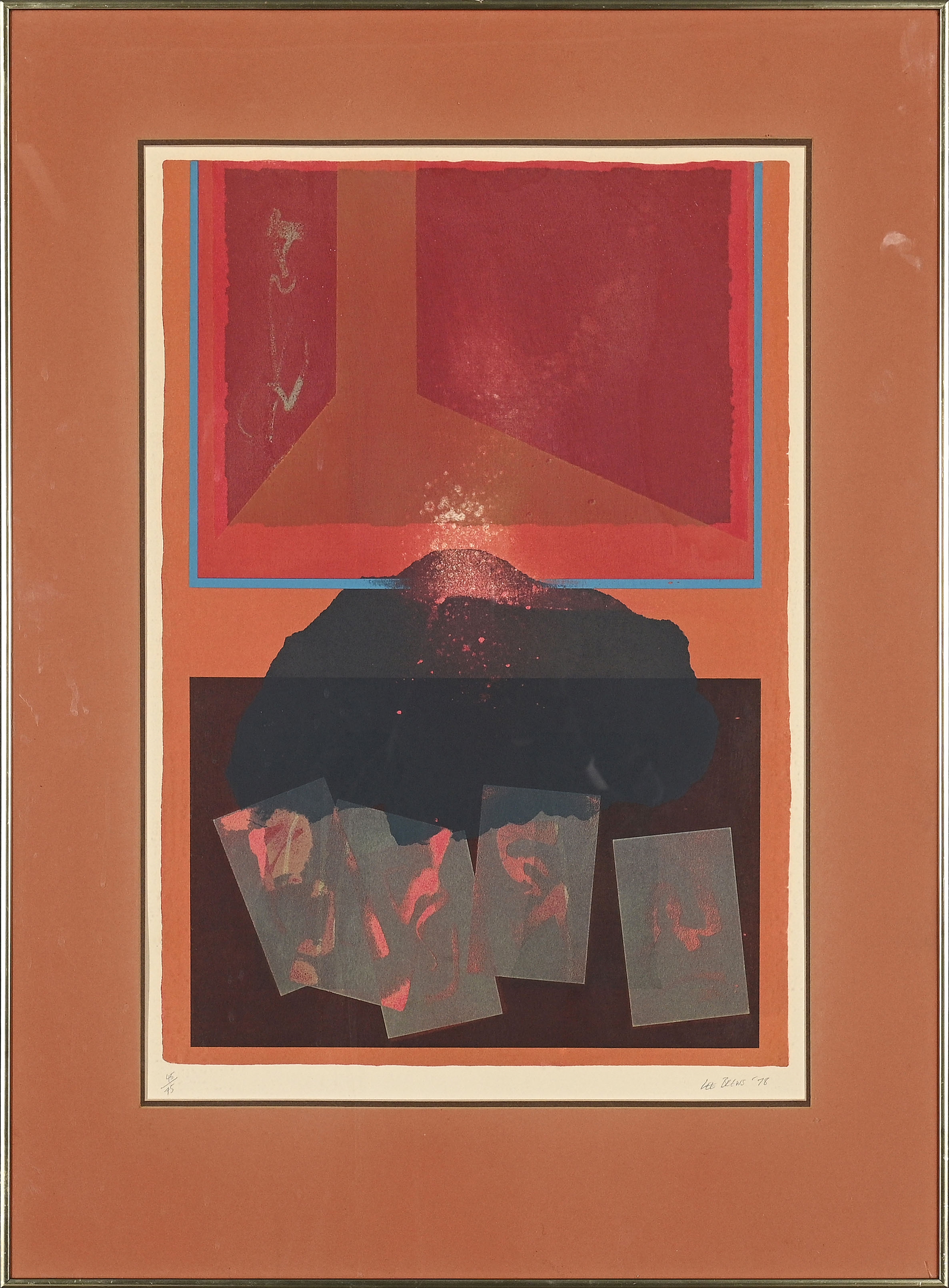 Artwork by Lee Brews, Abstract Composition, Made of Silkscreen