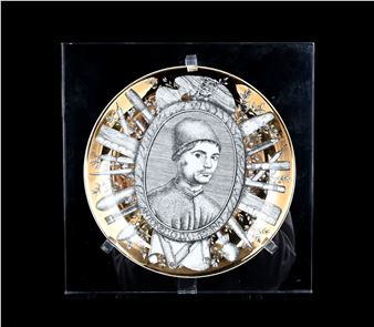 Fornasetti Pittori Italiani Series plate no, 5, Antonello da Messina, designed by Piero Fornasetti Picture