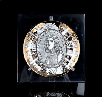 Fornasetti Pittori Italiani Series plate no, 1, Giorgio Barbarelli Giorgione, designed by Piero Fornasetti Picture